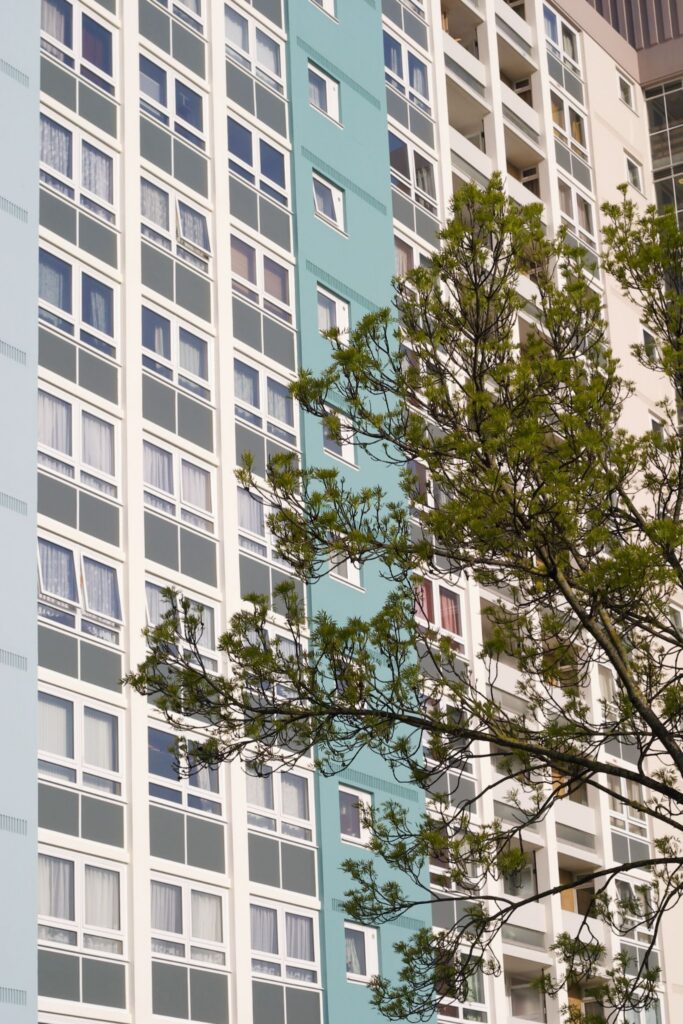 a post-war block of flats in bristol